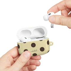 Butter & Brown Polka Dot AirPod Case by etchd, view 11