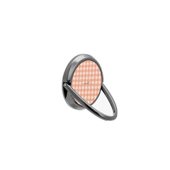 Coral & Cream Gingham Phone Ring Holder by etchd, view 8