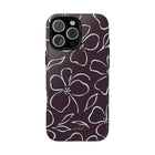 Plum & Blue Floral Phone Case