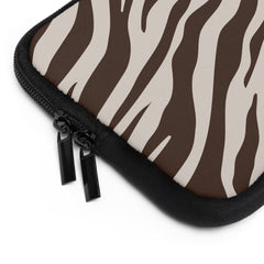 Brown Zebra Laptop Sleeve by etchd, view 12