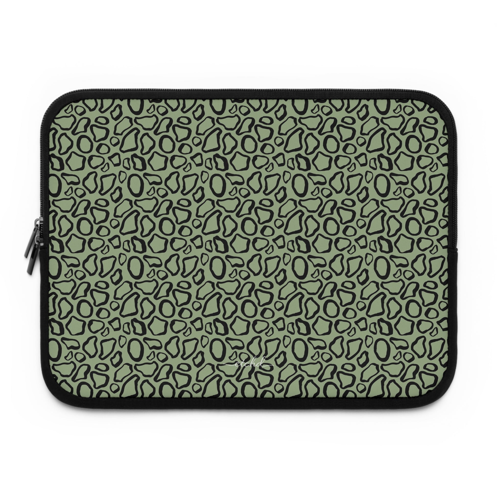 Abstract Print Sage Laptop Sleeve by etchd
