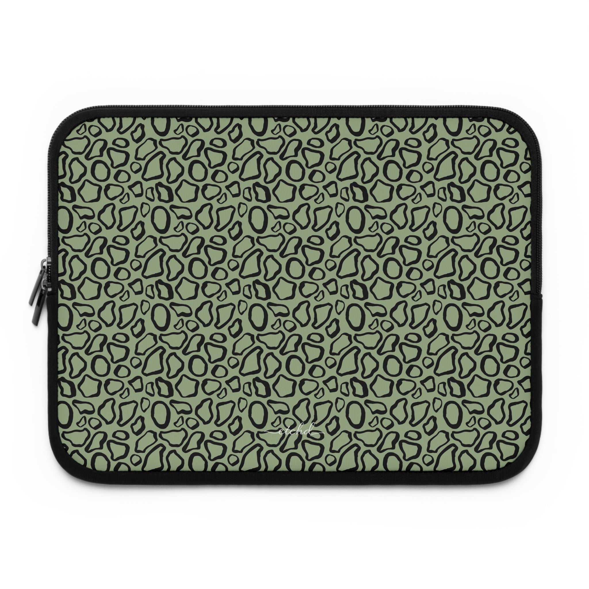 Abstract Print Sage Laptop Sleeve by etchd