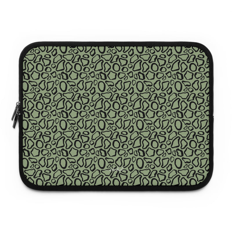 Abstract Print Sage Laptop Sleeve-zoom-