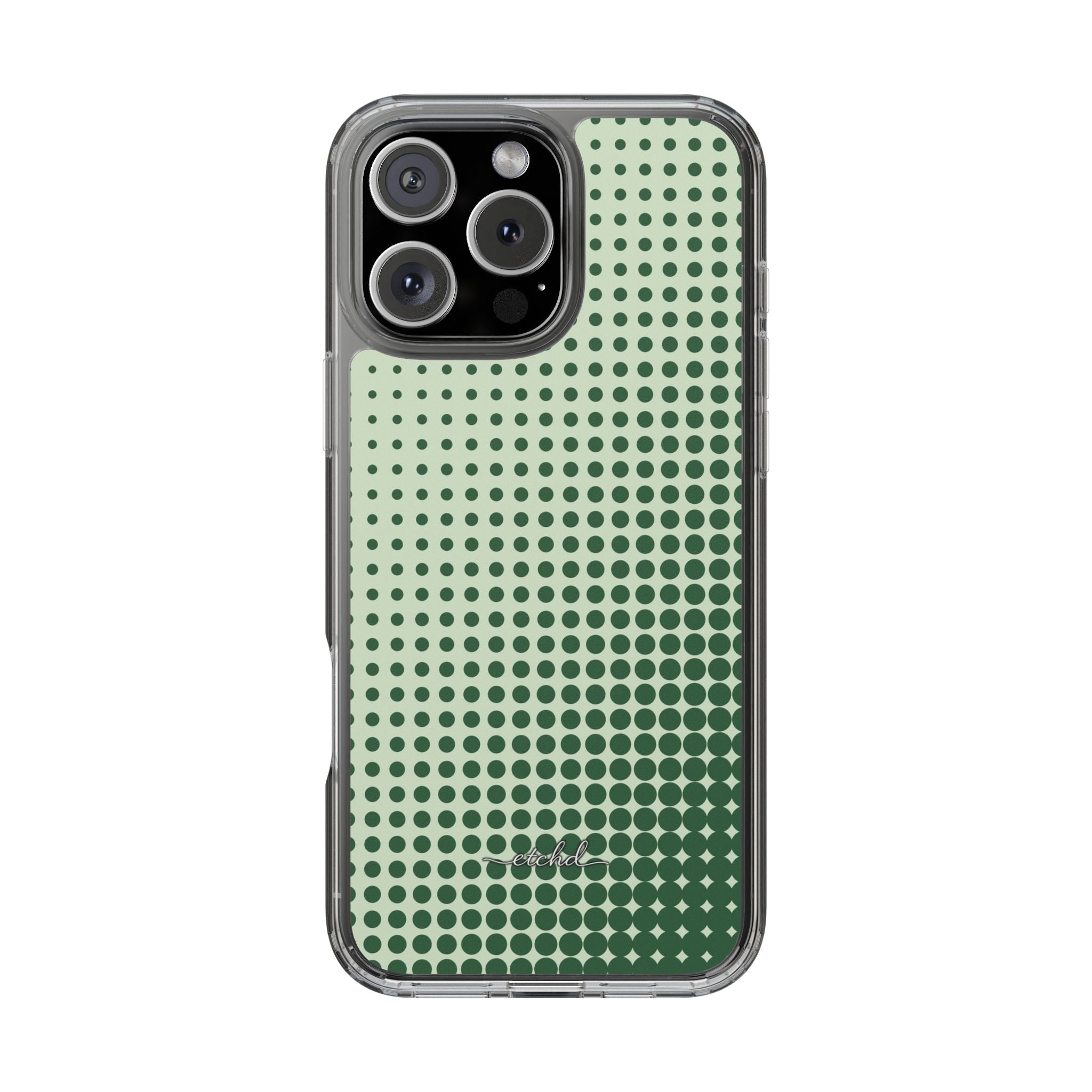 Matcha Halftone Transparente Handyhülle