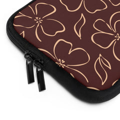 Cherry & Peach Floral Laptop Sleeve by etchd, view 12