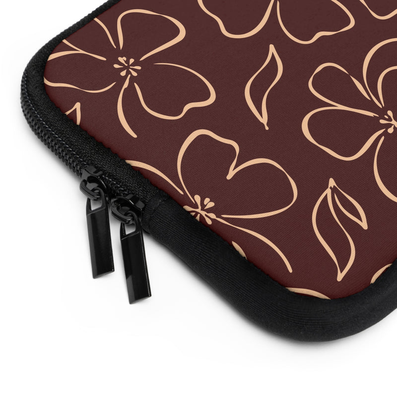 Cherry & Peach Floral Laptop Sleeve by etchd, view 12