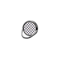 Navy & Cream Polka Dot Phone Ring Holder by etchd