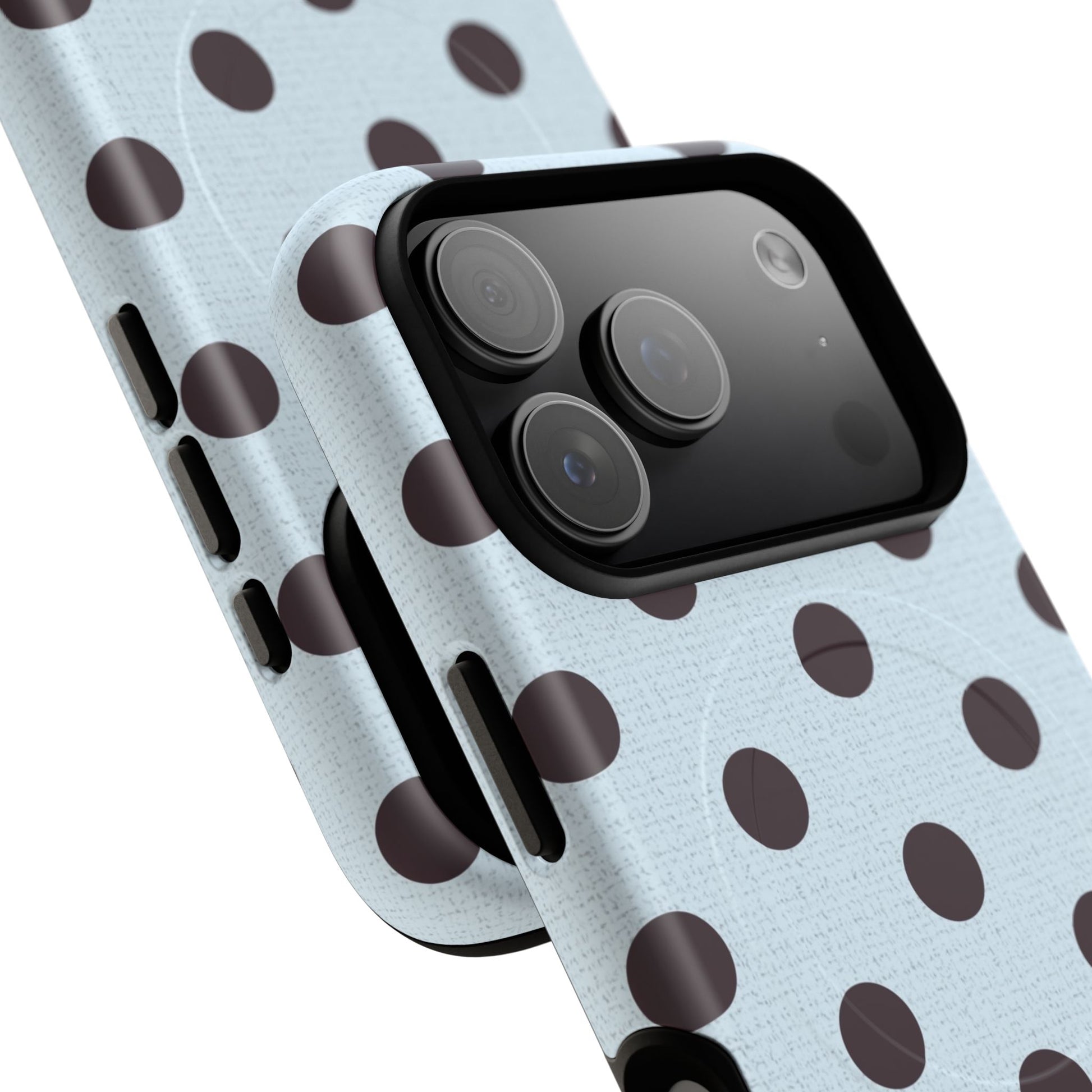 Plum And Blue Polka Dot Magnetic Phone Case by etchd, view 29