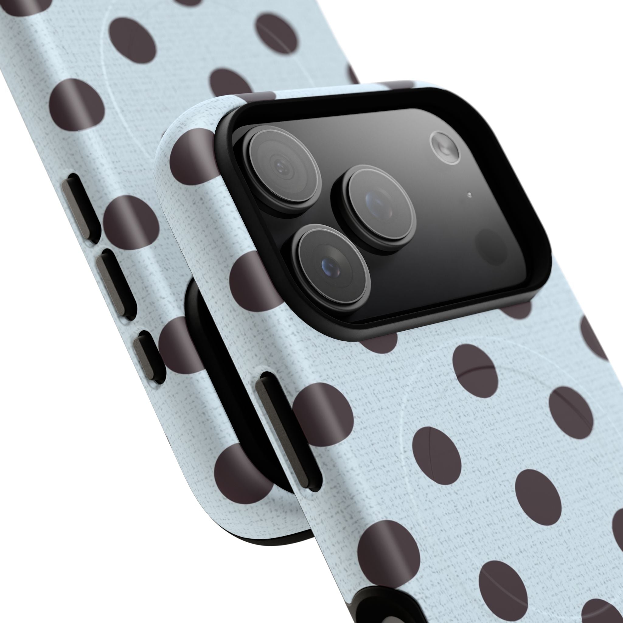 Plum And Blue Polka Dot Magnetic Phone Case by etchd, view 29