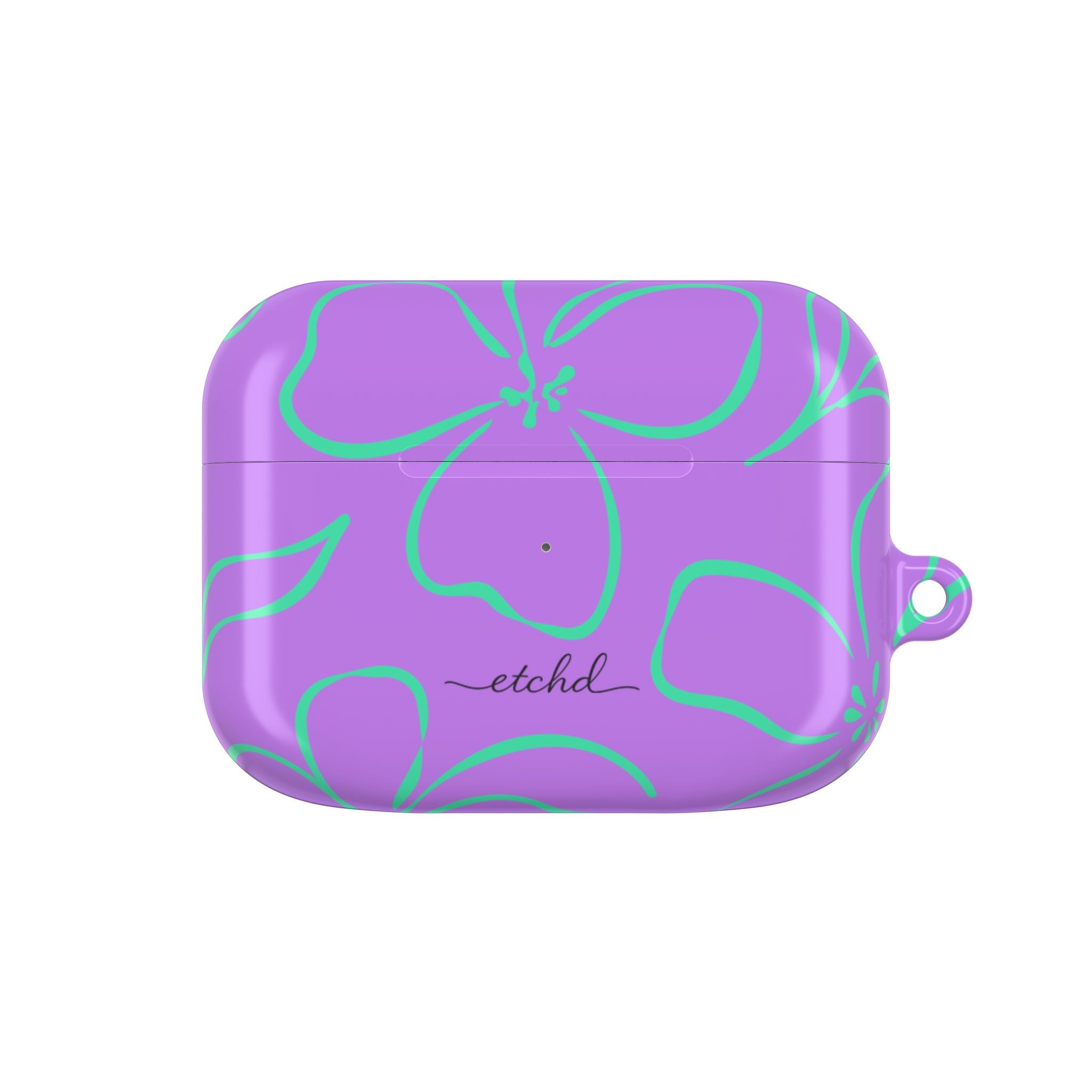 Lilac & Hypermint Floral AirPod Case by etchd