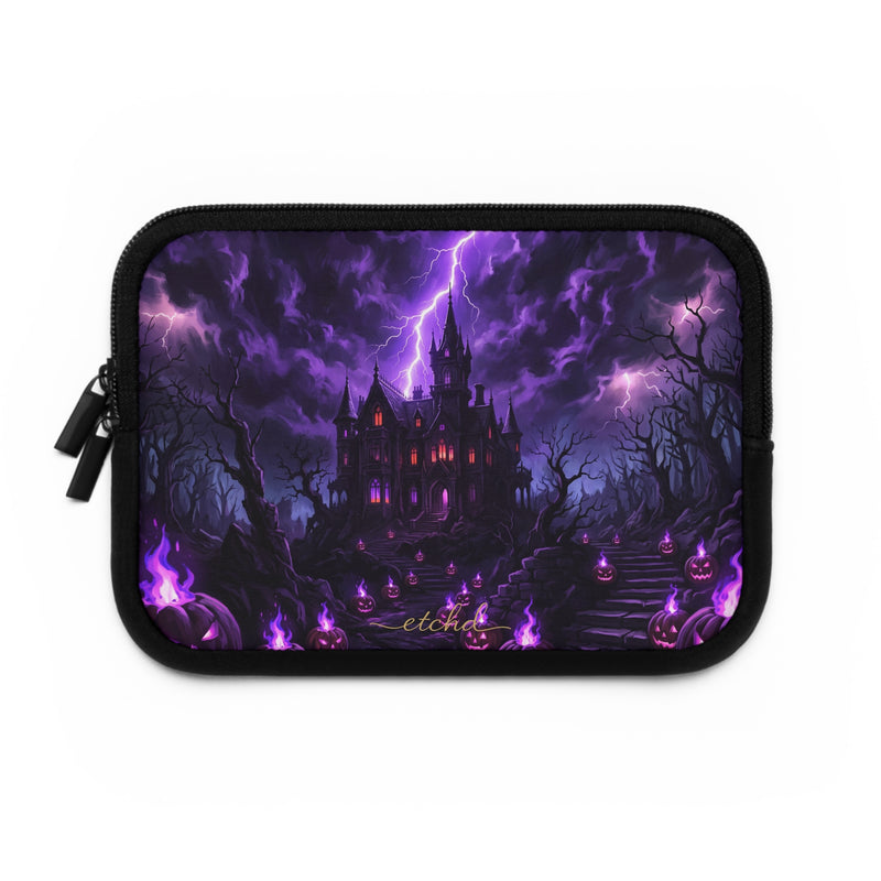 Violet Haunt Laptop Sleeve by etchd, view 2