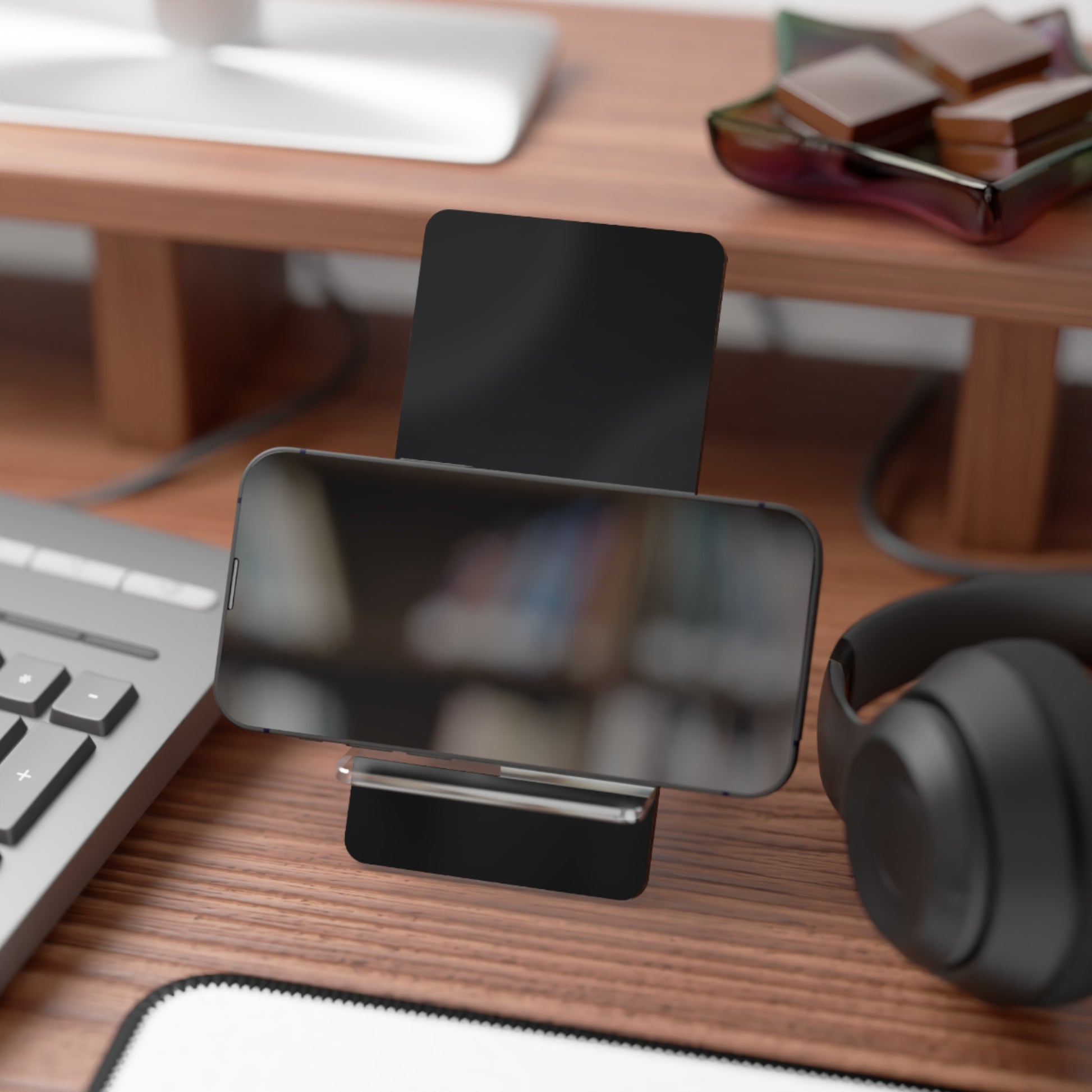 Etchd Signature Black Phone Stand by etchd, view 4
