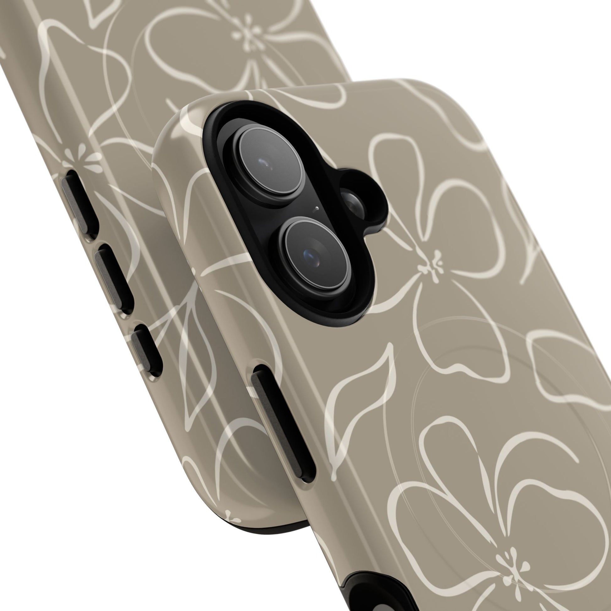 Neutral Floral Magnetic Phone Case by etchd, view 87