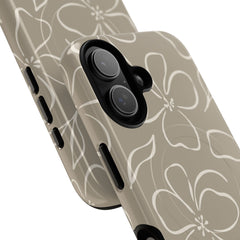 Neutral Floral Magnetic Phone Case by etchd, view 87
