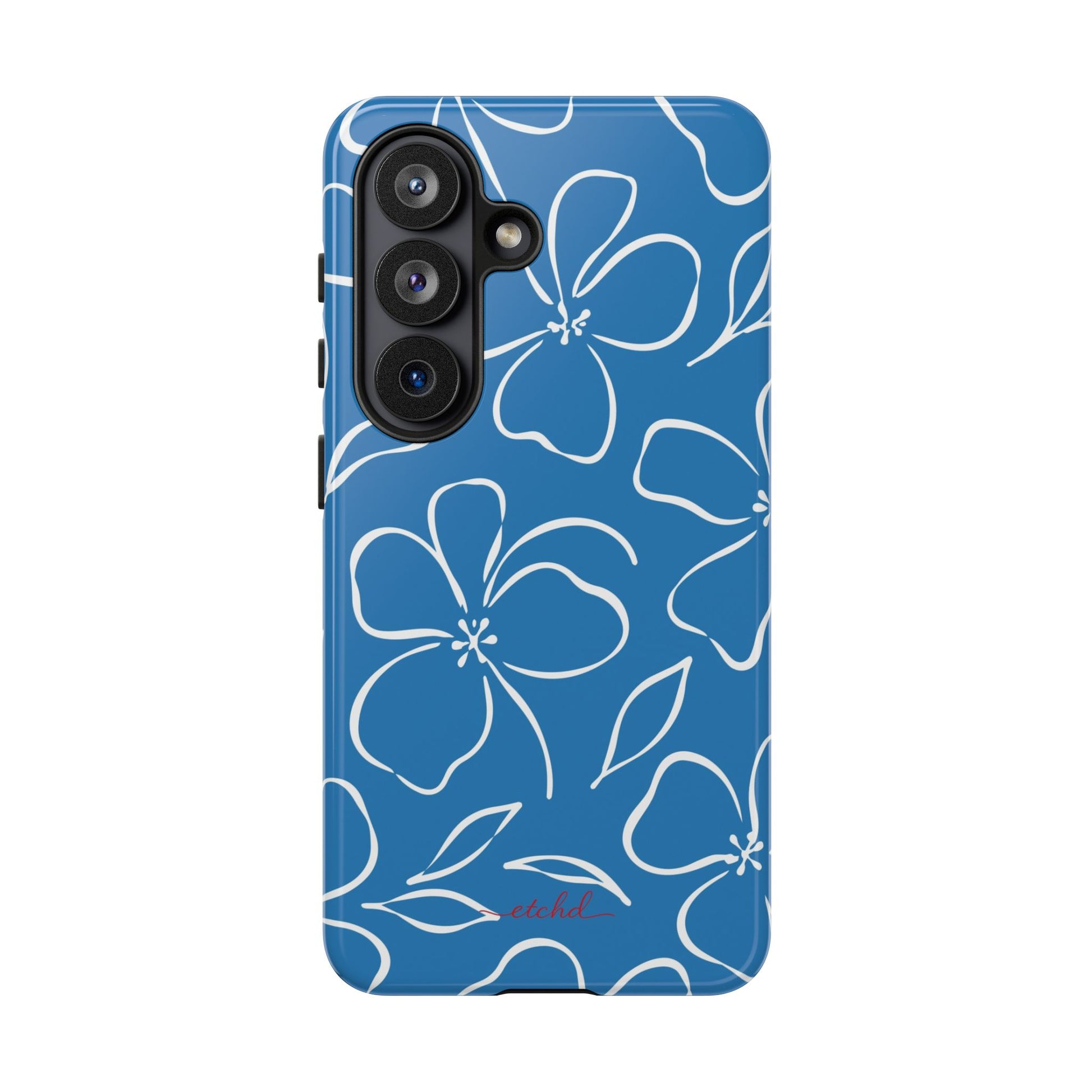 Cerulean & White Floral Phone Case by etchd, view 6
