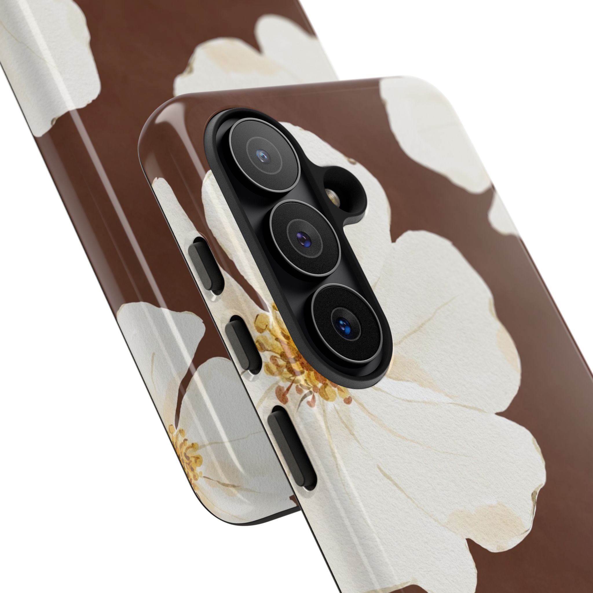 Mocha Blossom Phone Case by etchd, view 209