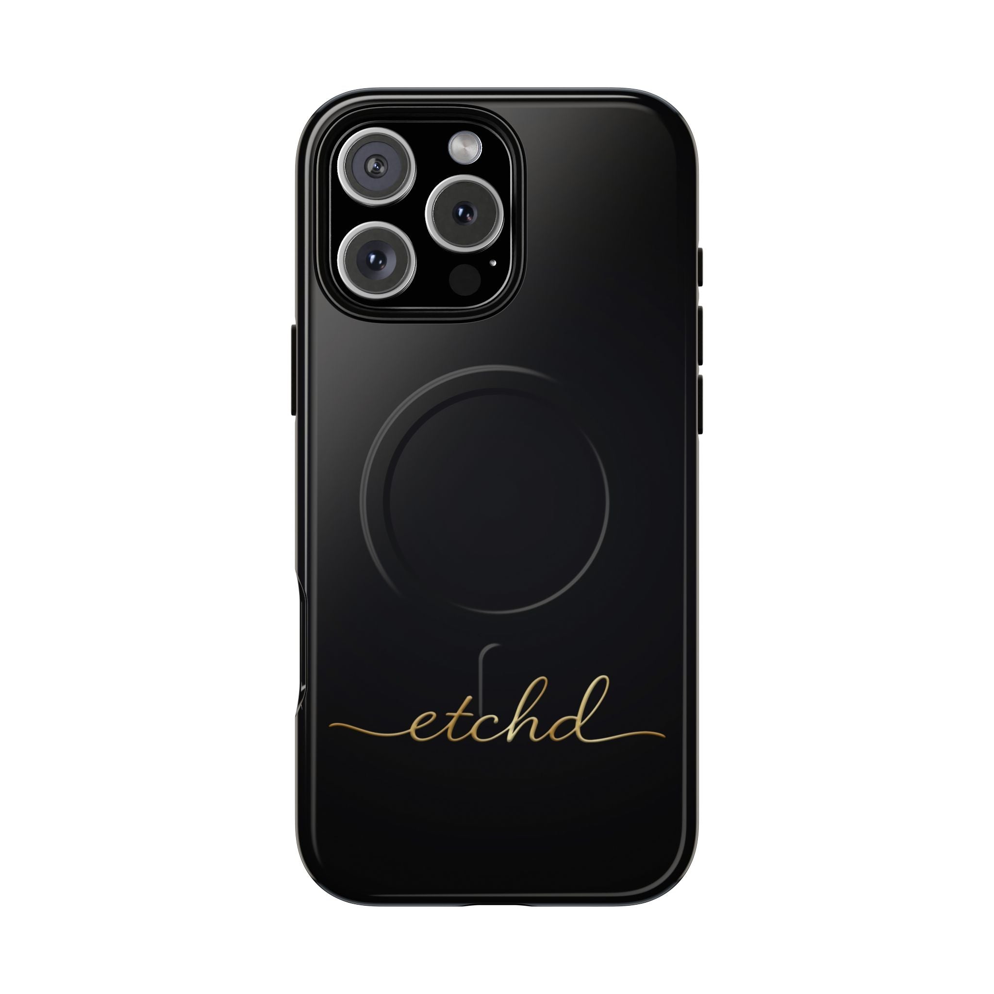Etchd Signature Black Magnetic Phone Case – designer phone case by etchd