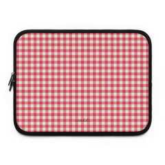 Cherry Gingham Laptop Sleeve by etchd