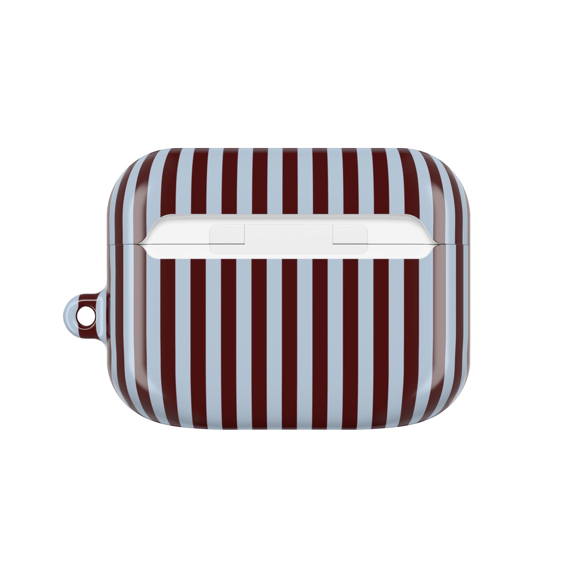 Blue & Cherry Striped AirPod Case by etchd, view 7