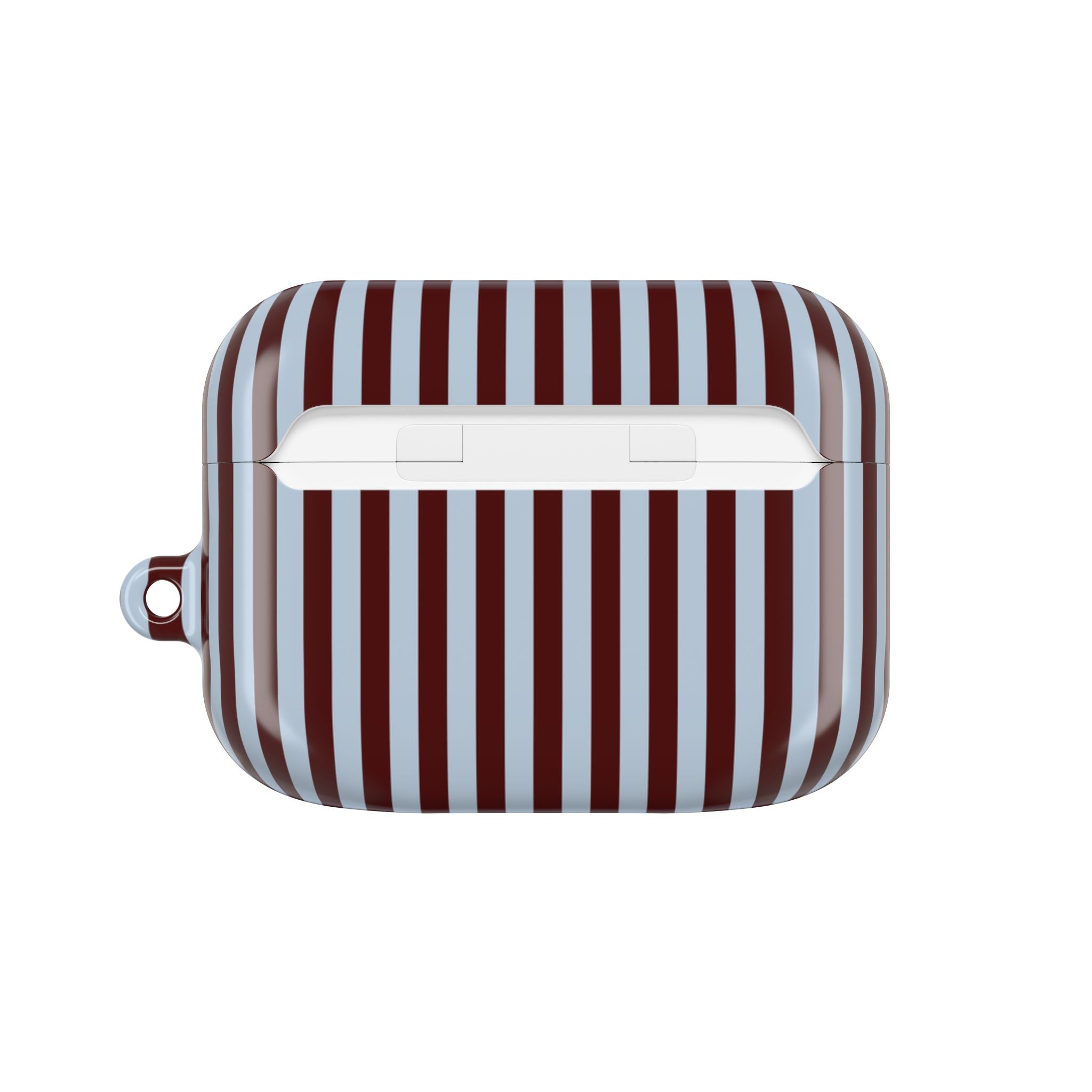 Blue & Cherry Striped AirPod Case by etchd, view 7