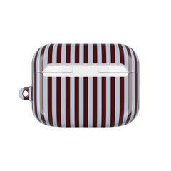 Blue & Cherry Striped AirPod Case by etchd, view 7