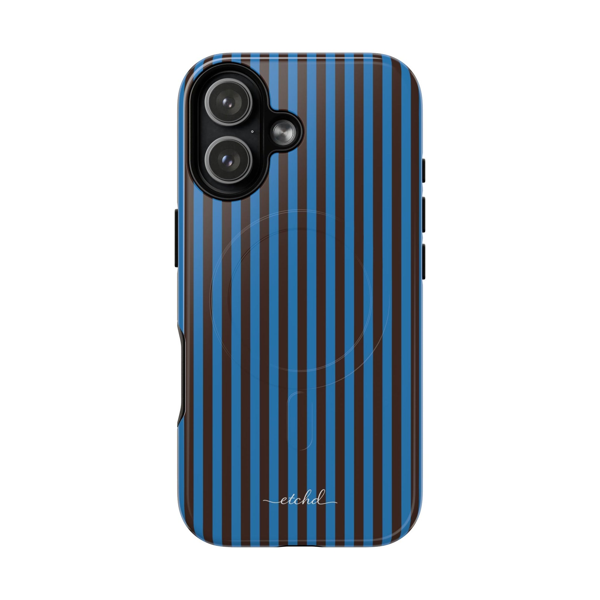Espresso And Cerulean Magnetic Phone Case by etchd, view 25