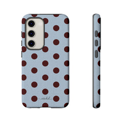 Blue & Cherry Polka Dot Phone Case by etchd, view 12