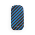 Espresso & Cerulean Striped Diagonal Anello clip per telefono