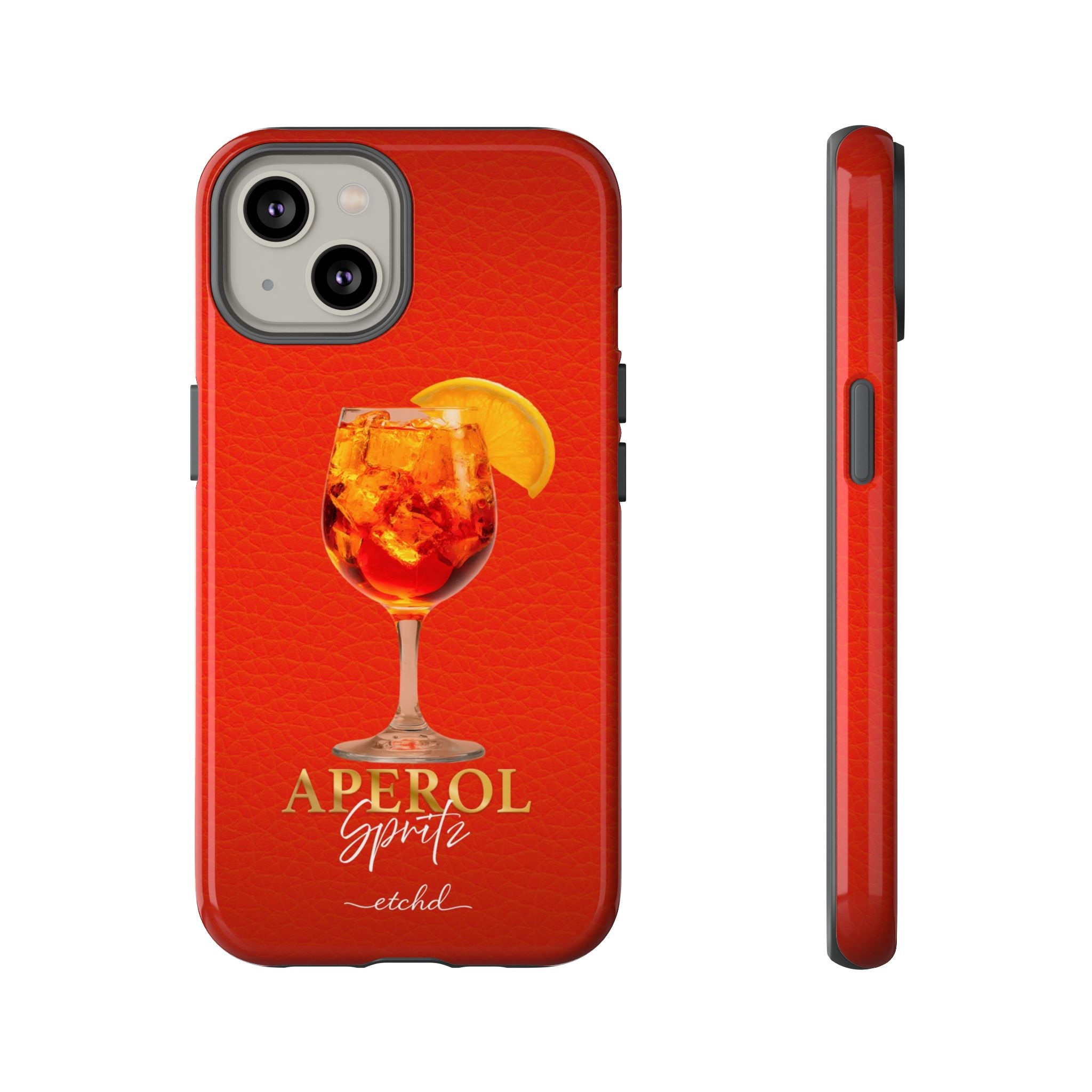 Aperol Spritz v2 Phone Case by etchd, view 2