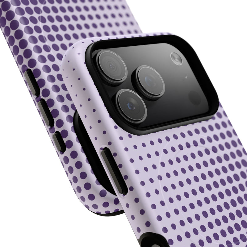 Grape Halftone Magnetic Phone Case by etchd, view 100