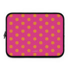 Orange & Pink Polka Dot Laptop Sleeve