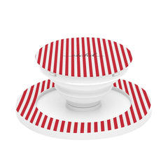 Classic Red & White Striped Phone Grip And Stand by etchd