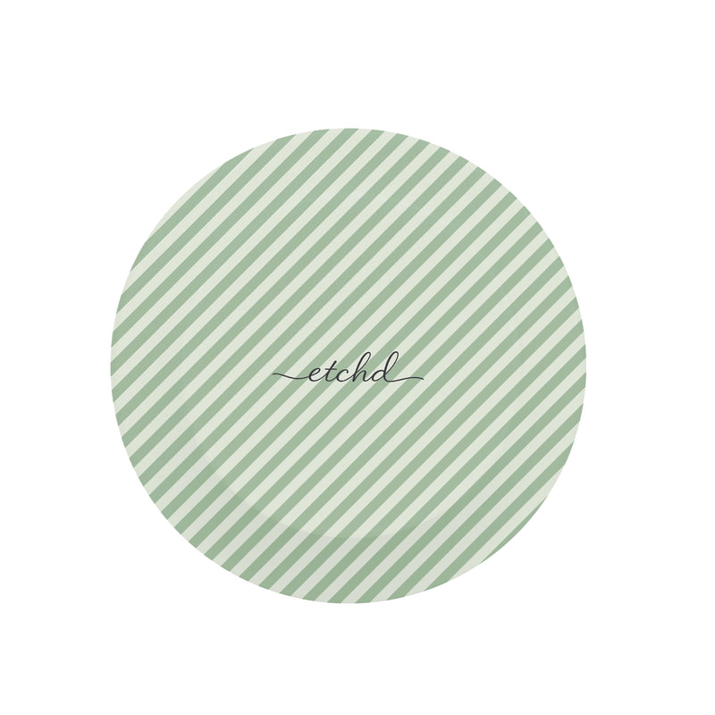 Sage & Cream Striped Diagonal Phone Grip And Stand-zoom-