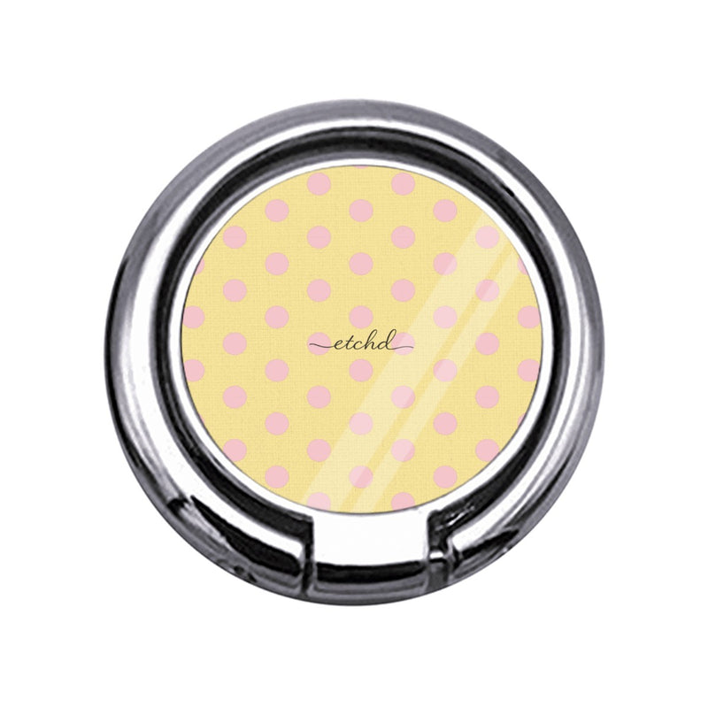 Pink & Butter Polka Dot Slim Ring Holder-zoom-