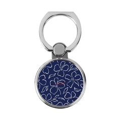 Navy & Cream Floral Classic Ring Holder by etchd
