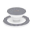 Navy & White Striped Anello e supporto per telefono