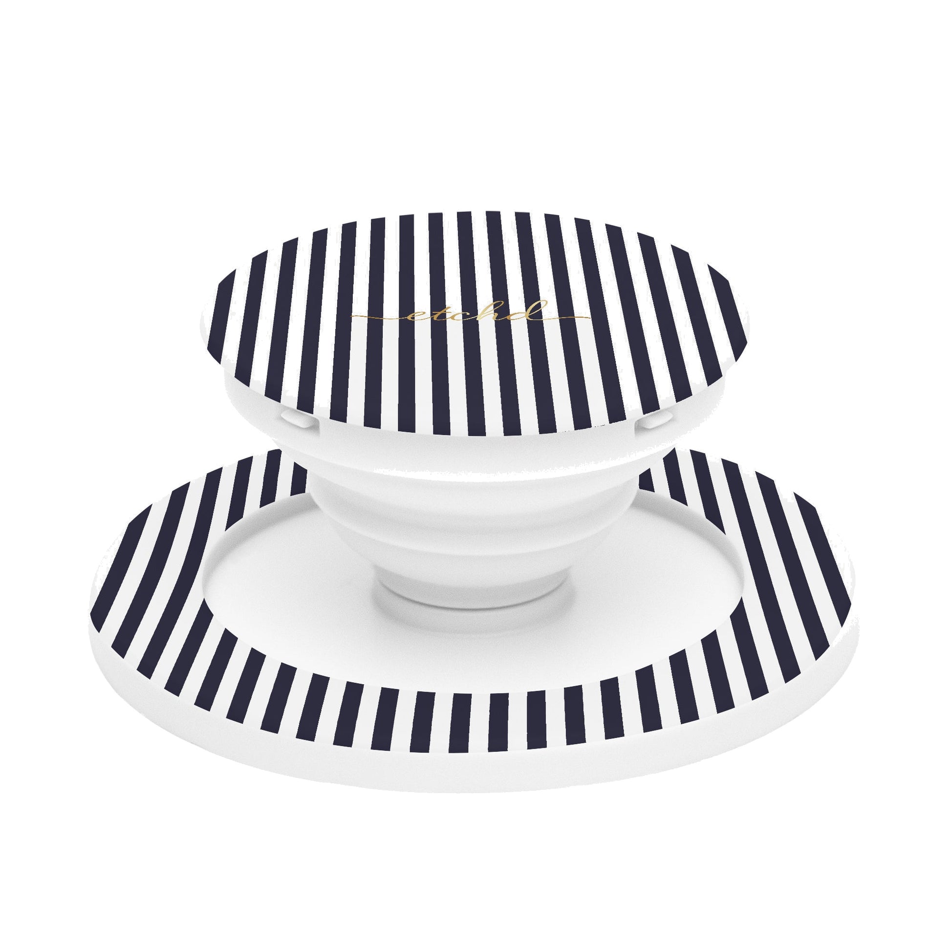 Navy And White Phone Grip And Stand by etchd