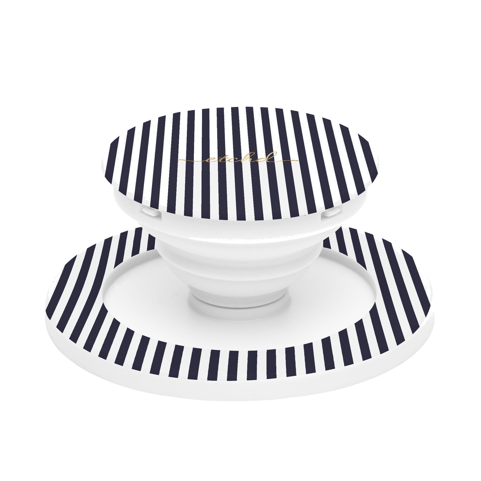 Navy And White Phone Grip And Stand by etchd