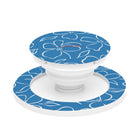 Cerulean & White Floral Phone Grip And Stand