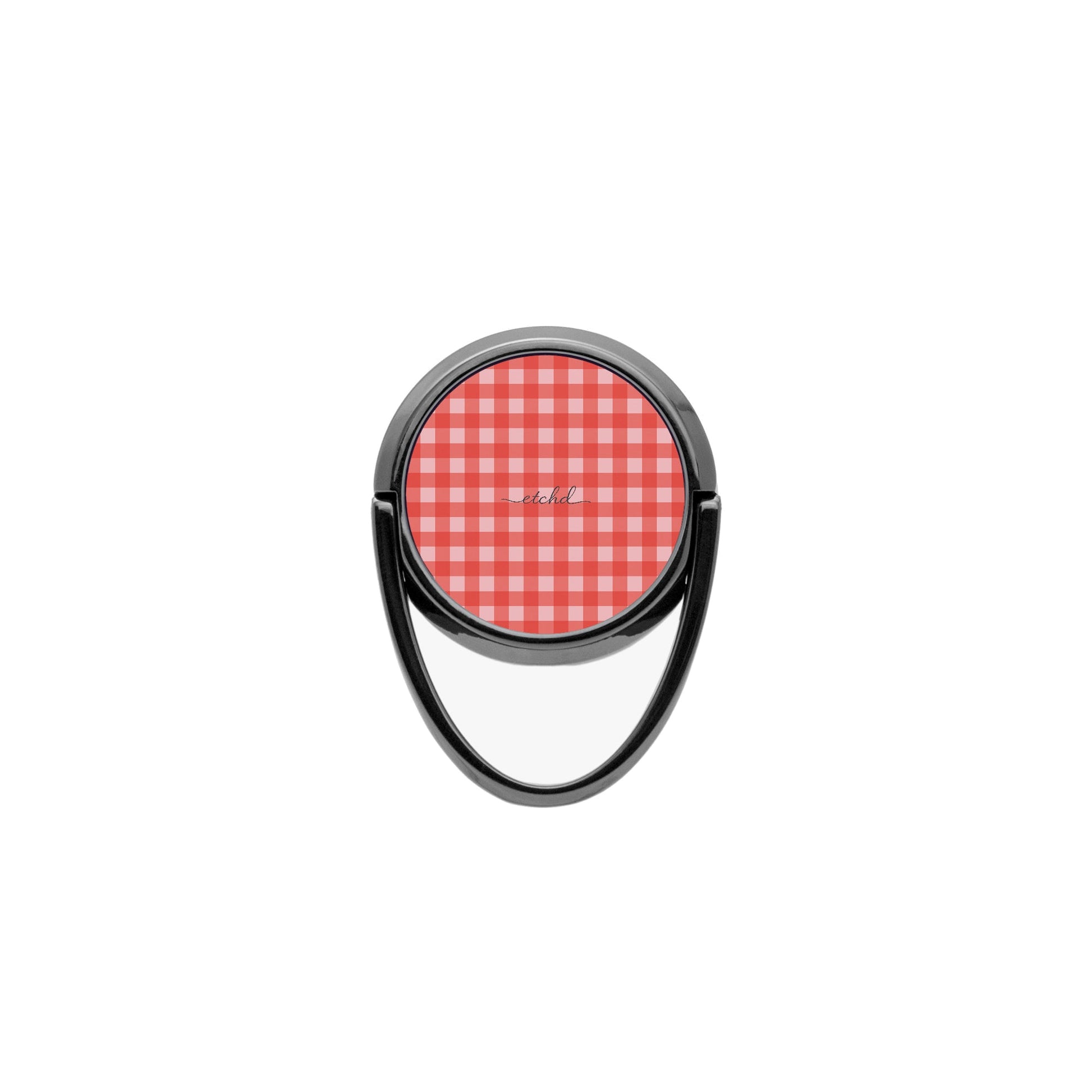 Blush & Poppy Gingham Phone Ring Holder by etchd, view 4
