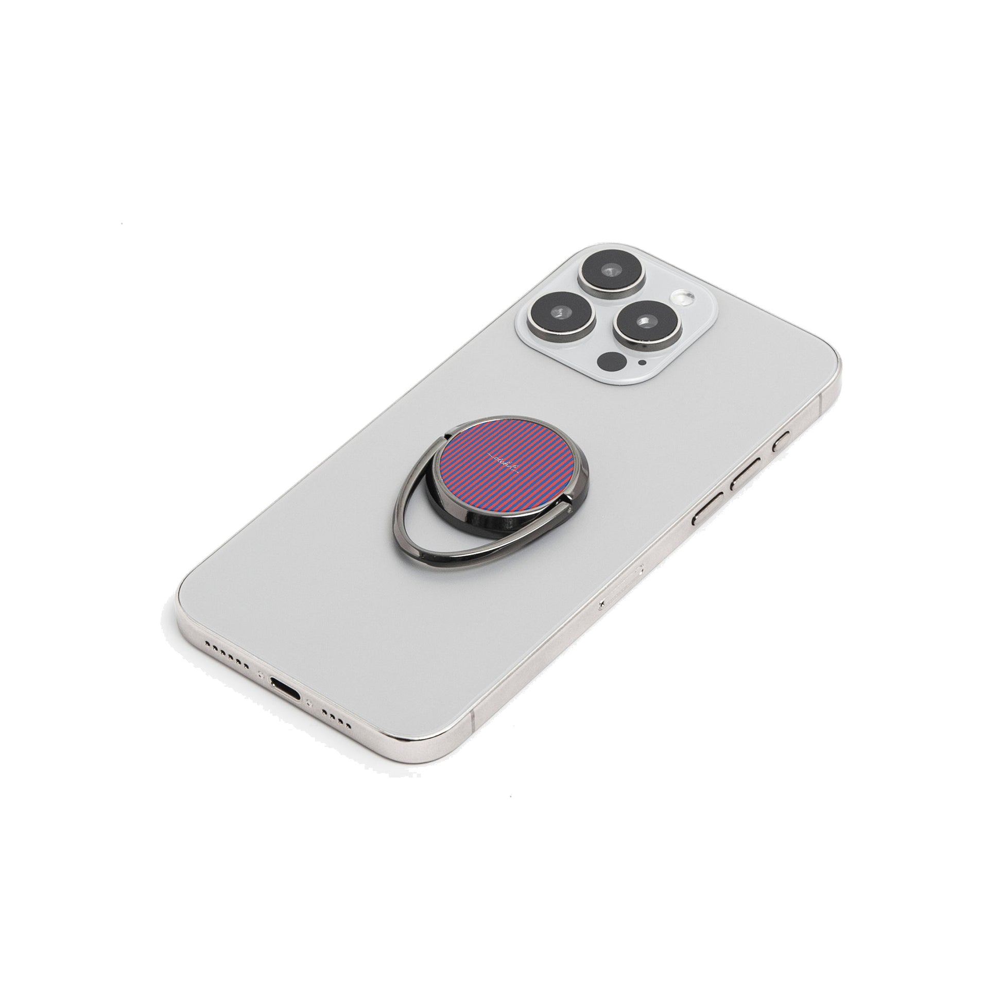 Cobalt And Poppy Phone Ring Holder by etchd, view 6
