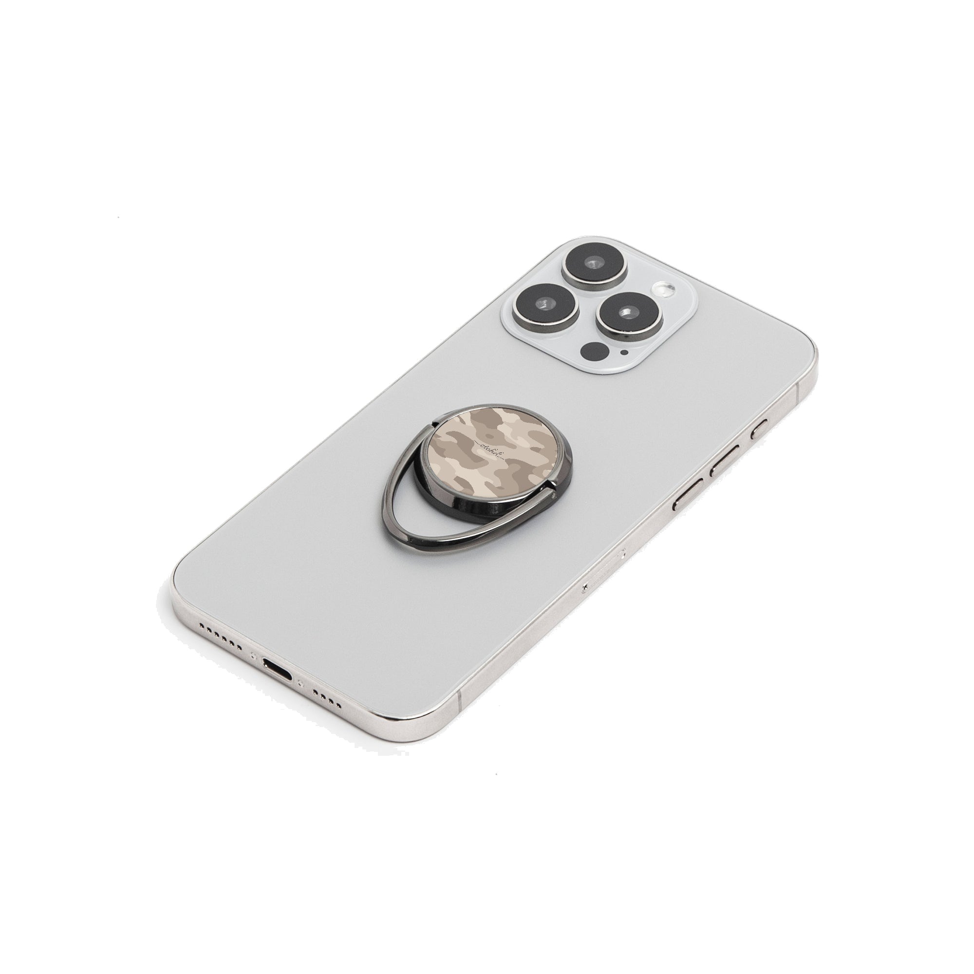 Beige Camo Phone Ring Holder by etchd, view 6