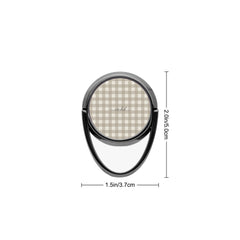 Neutral Gingham Anello supporto per telefono di etchd, vista 3