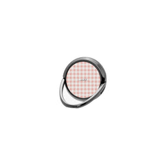 Blush & White Gingham Phone Ring Holder by etchd