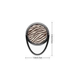 Brown Zebra Phone Ring Holder by etchd, view 3