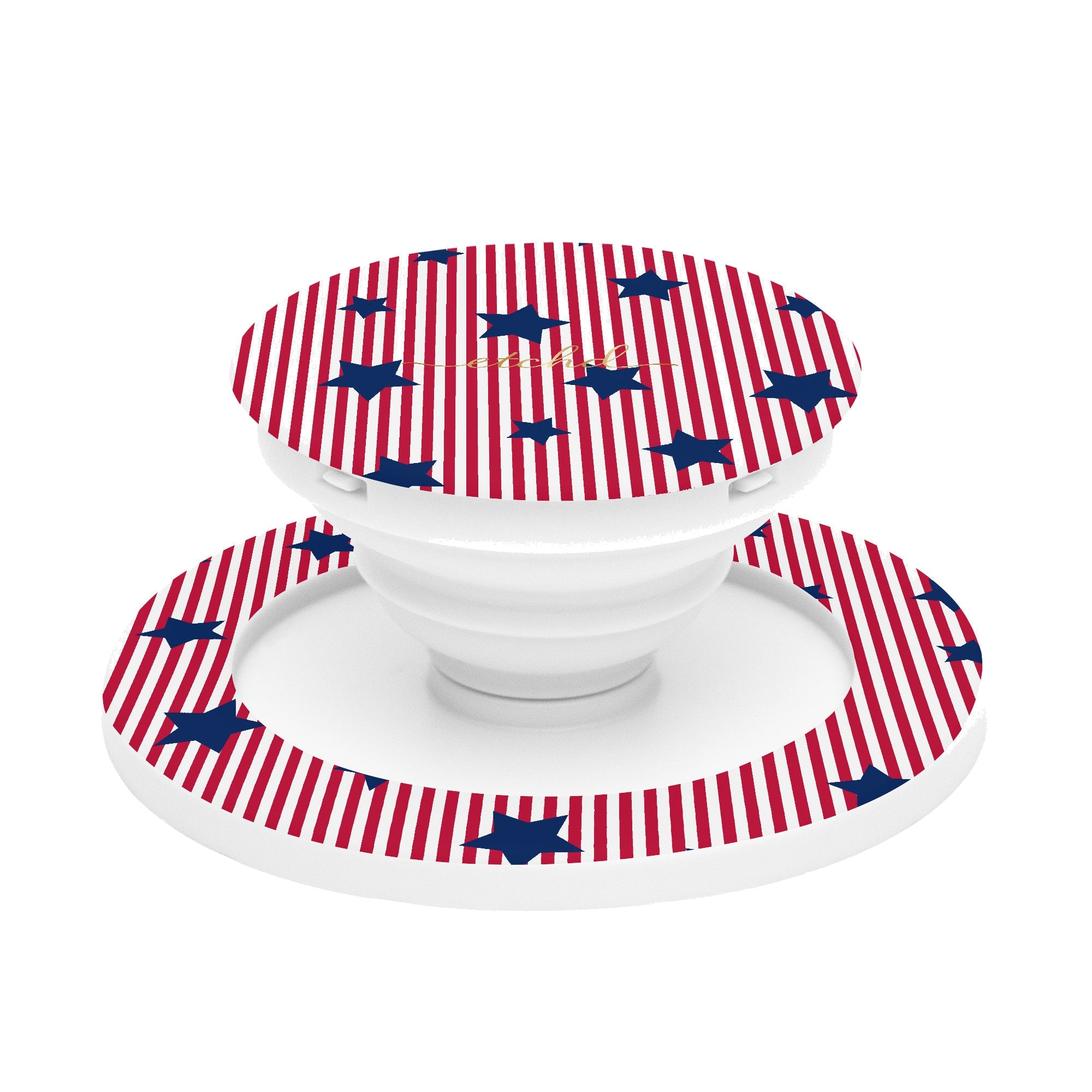 Red Stripes & Blue Stars Phone Grip And Stand by etchd