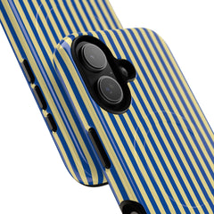 Cobalt & Butter Striped Magnetic Phone Case by etchd, view 87