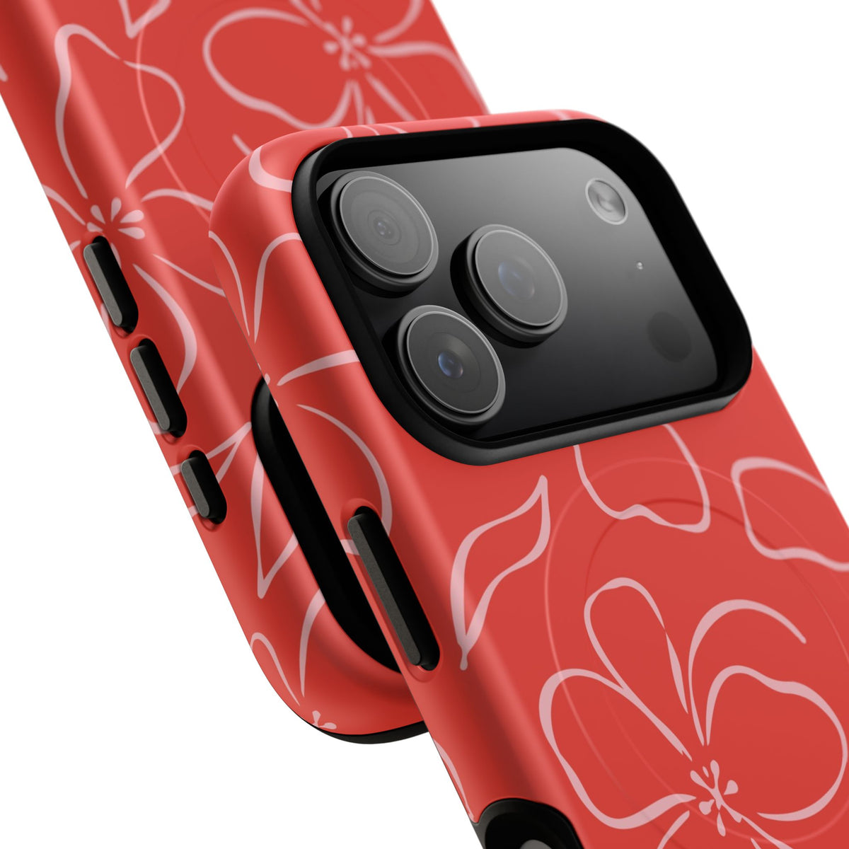 Poppy & Blush Floral Magnetic Phone Case by etchd, view 100