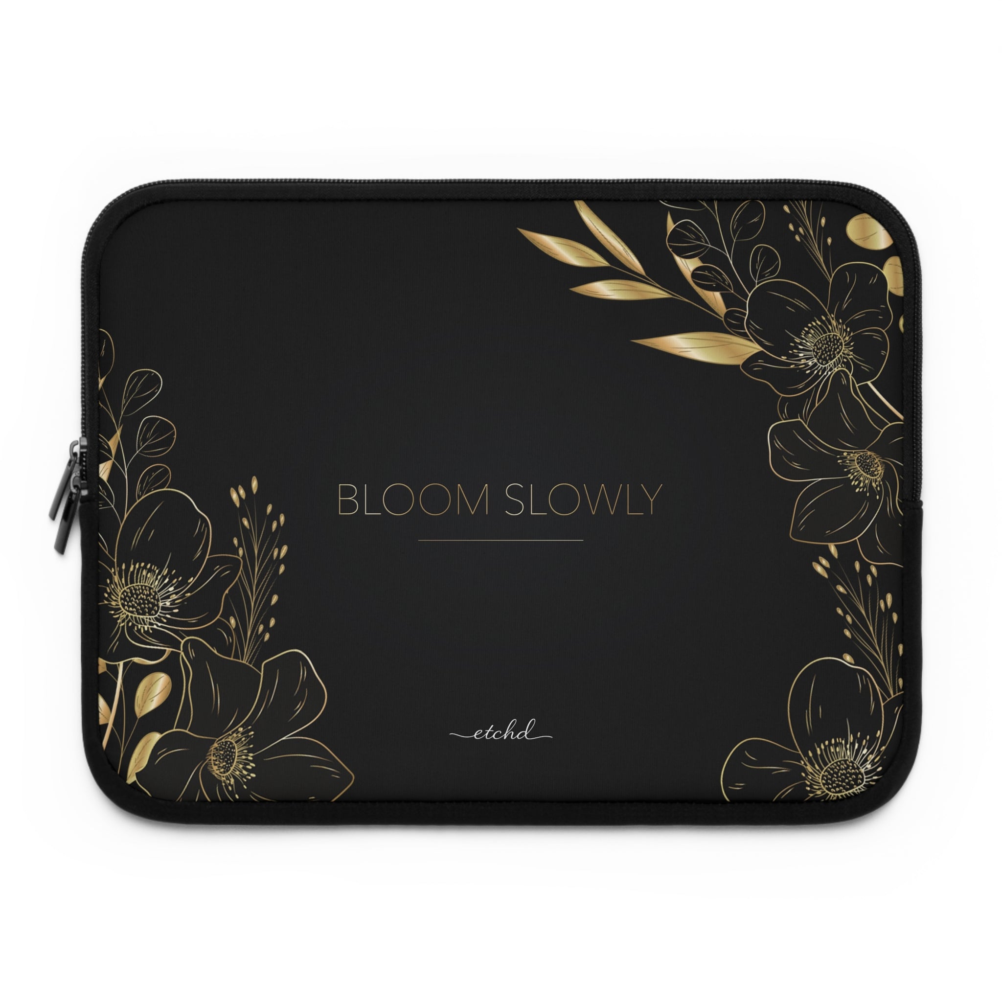 Bloom Slowly Laptop Sleeve by etchd