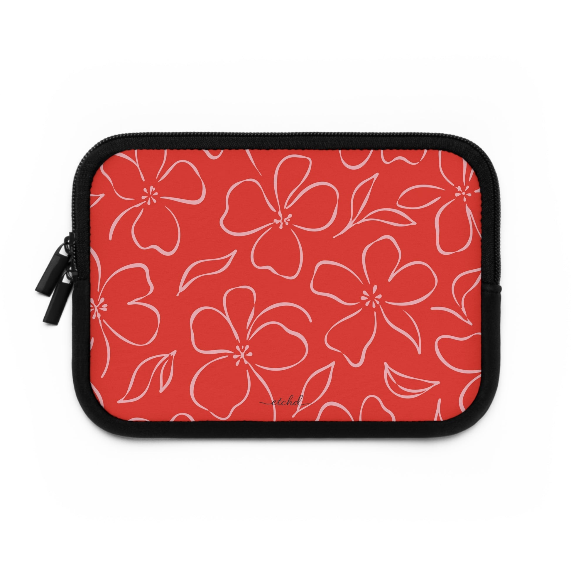 Poppy & Blush Floral Laptop Sleeve by etchd, view 2